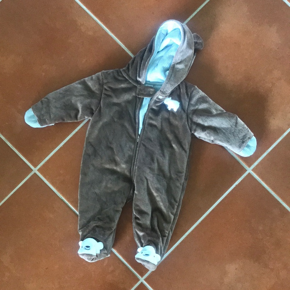 Cold Weather Bear Onesie